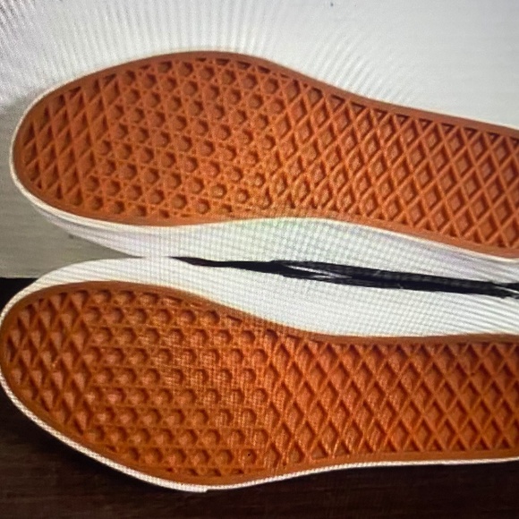 Vans Sneakers Womens High Top Black White Plaid Canvas with UV Beads Size 10 - Picture 3 of 6